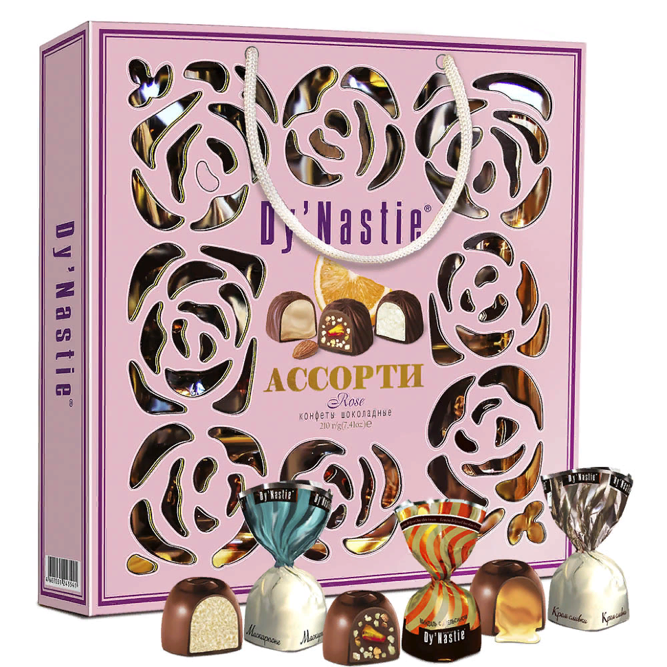  Династия Сумка 170г Конфеты "Ассорти ROSE"    в Печоре