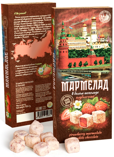  Сладарт Мармелад Клубничный в белом шоколаде, 150г   в Печоре