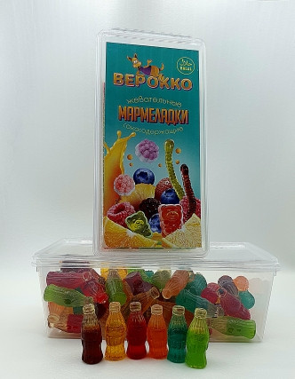№2 Жевательный мармелад Бутылочки, 250г      в Печоре