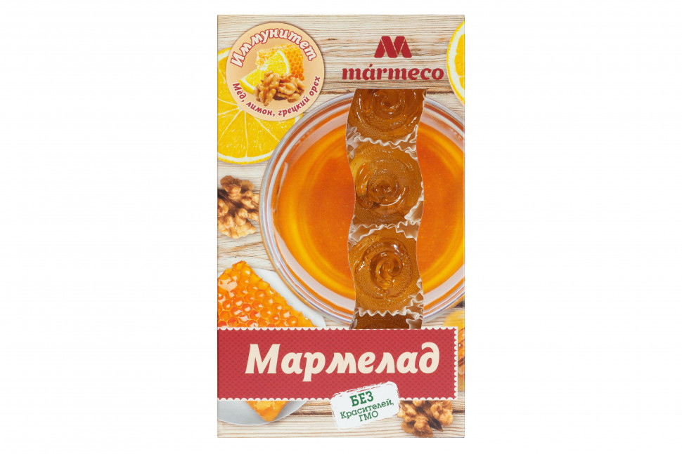  Мармелад "Иммунитет"  Мёд, лимон, грецкий орех, 180г  в Печоре